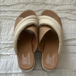 Sorel Women's Brown and Cream Mules